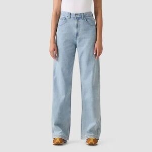 Light Blue Wide-Leg Women's Jeans